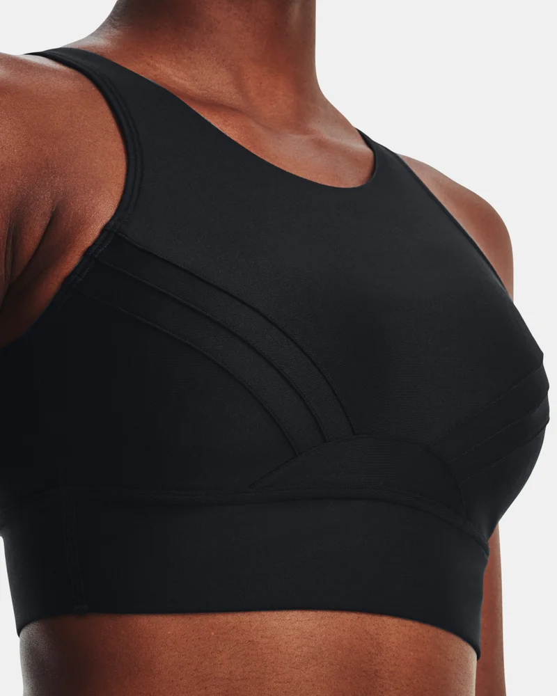 UNDER ARMOUR Black Women's Infinity Mid Pintuck Medium-Support Training Sports Bra for Women | Best Price UAE